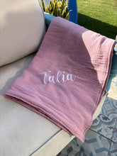 Load image into Gallery viewer, Personalized Cotton Summer Blanket