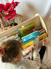 Load image into Gallery viewer, Montessori Bookshelf with Clock
