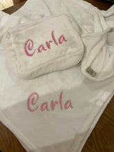 Load image into Gallery viewer, Cuddle & Carry Set - Fleece blanket + Fleece pouch