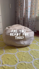 Load and play video in Gallery viewer, Bean Bag Teddy Storage – Fun, Functional, and Cozy