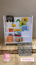 Load and play video in Gallery viewer, Montessori Bookshelf With Back Storage