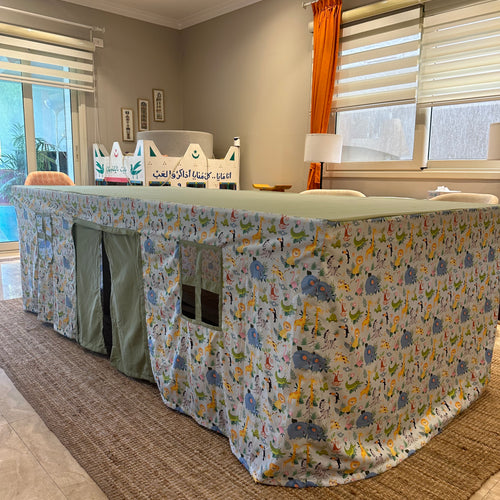 Kids tablecloth playhouse for imaginative play - My Little World