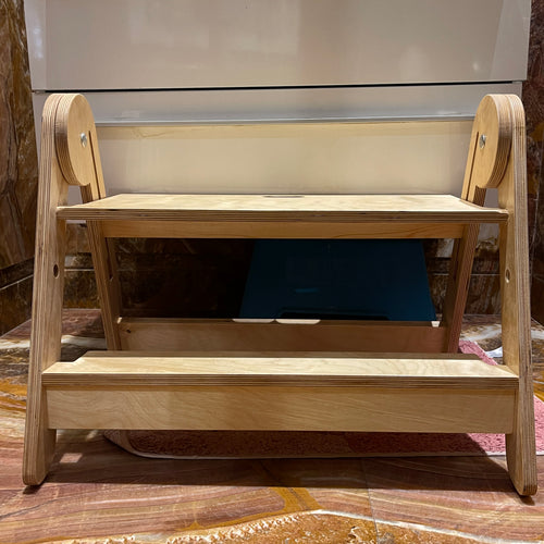 Foldable step stool for kids bathroom and kitchen - My Little World