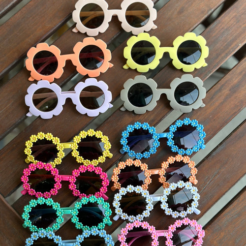 Flower sunglasses for baby girls summer - My Little World