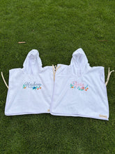 Load image into Gallery viewer, Beach Poncho with Design
