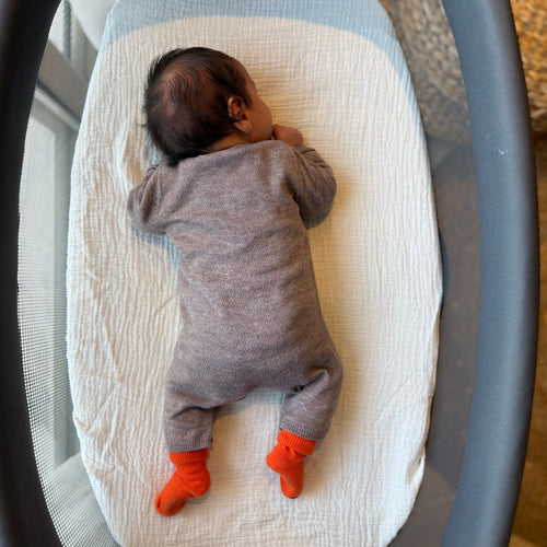 Personalized gauze cotton fitted crib sheet - My Little World