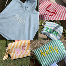 Load image into Gallery viewer, The Summer Bundle beach poncho and splash pouch - My Little World
