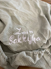 Load image into Gallery viewer, Personalized gauze cotton fitted crib sheet - My Little World
