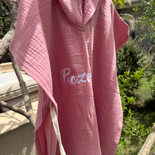 Personalized cotton summer poncho for babies - My Little World