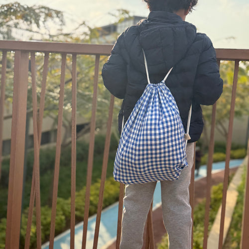 Personalized drawstring bag for kids giveaway - My Little World