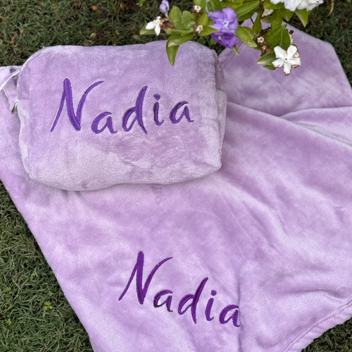 The Cuddle and Carry Bundle fleece blanket and pouch - My Little World