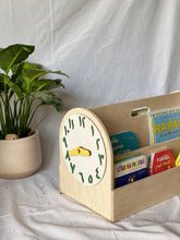 Load image into Gallery viewer, Montessori Bookshelf with Clock
