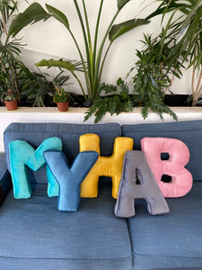 Load image into Gallery viewer, Personalized Velvet Letter Cushion
