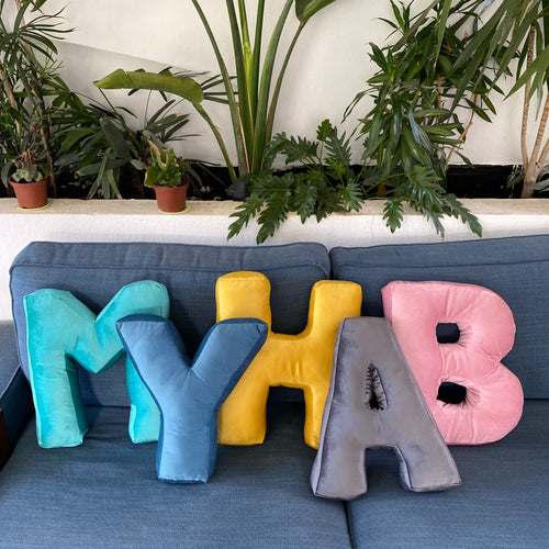 Personalized Velvet Letter Cushion