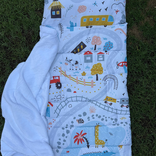 Personalized nap mat with blanket for toddlers and school - My Little World