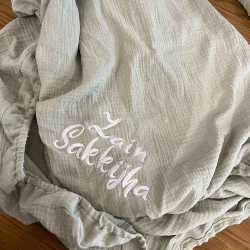 Gauze cotton personalized bed sheets - My Little World