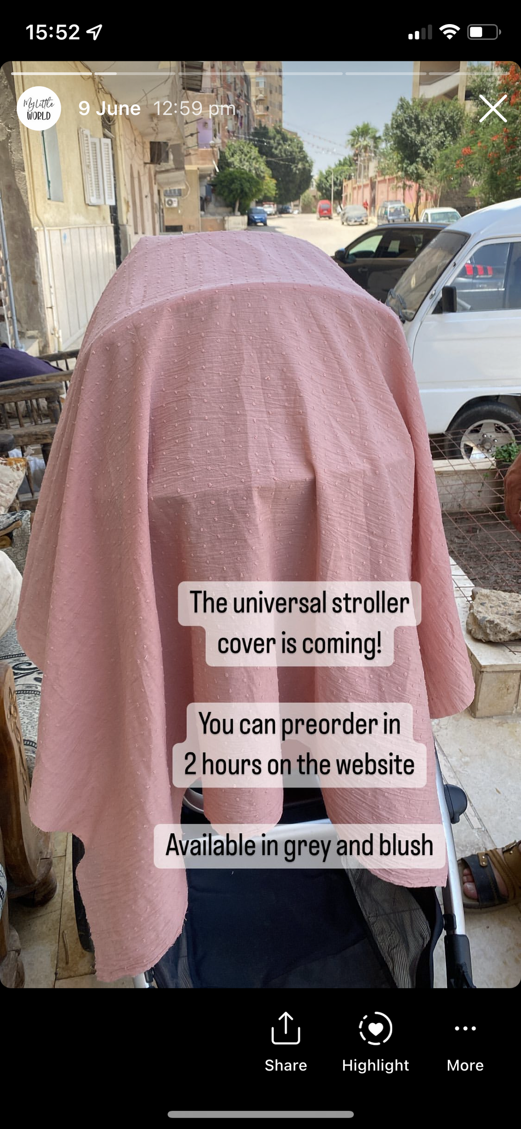 Universal stroller cover