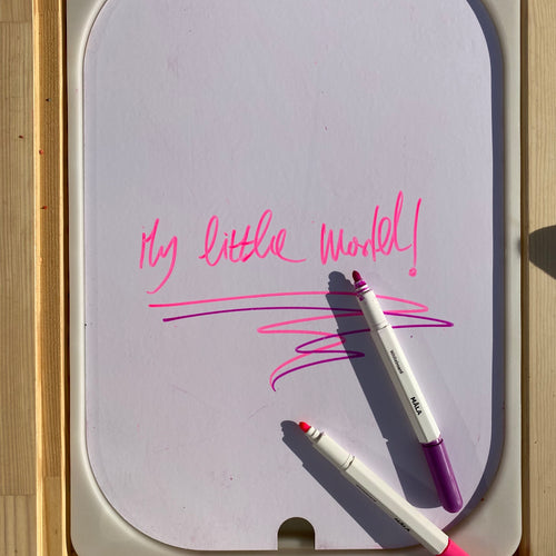 Chalkboard whiteboard trofast lid for IKEA storage - My Little World