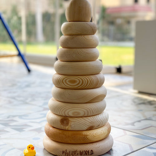 Giant stacking pyramid toy for toddlers - My Little World