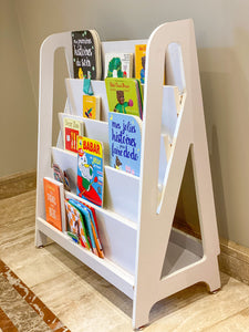 Load image into Gallery viewer, Montessori bookshelf with back storage for kids - My Little World
