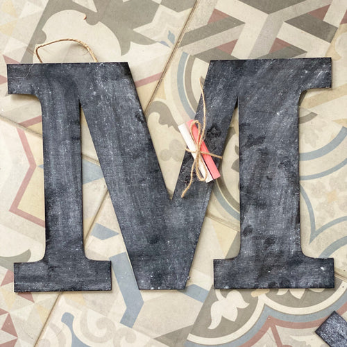 Chalkboard letters for kids play and learning - My Little World