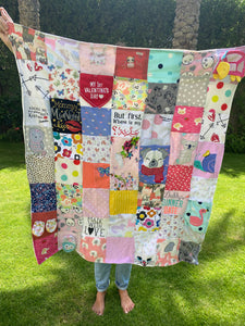 Load image into Gallery viewer, Personalized baby keepsake blanket - My Little World

