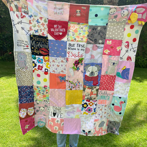 Personalized baby keepsake blanket - My Little World