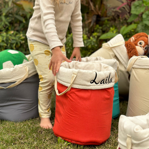 Personalized soft storage basket for nursery - My Little World
