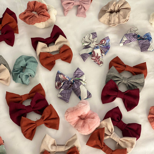 Upcycled hair bows for baby girls - My Little World