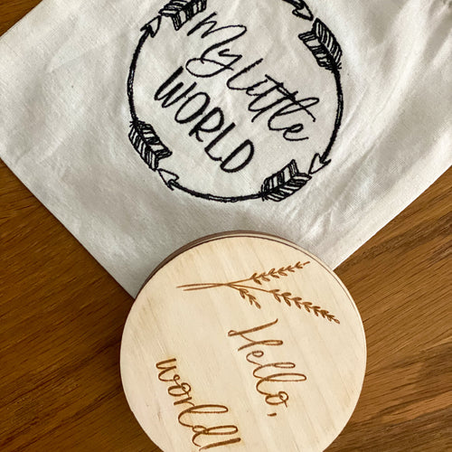 Baby milestone discs for newborn photos - My Little World