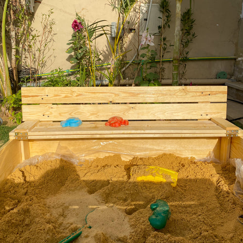 Wooden garden sandpit for outdoor play - My Little World