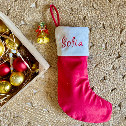 Personalized Christmas stocking for kids - My Little World